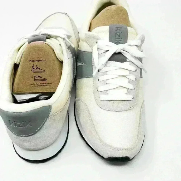 BRAND NEW IN BOX Kizik Milan Men's Sneaker Mist Grey and White Color Multiple - Picture 8 of 12